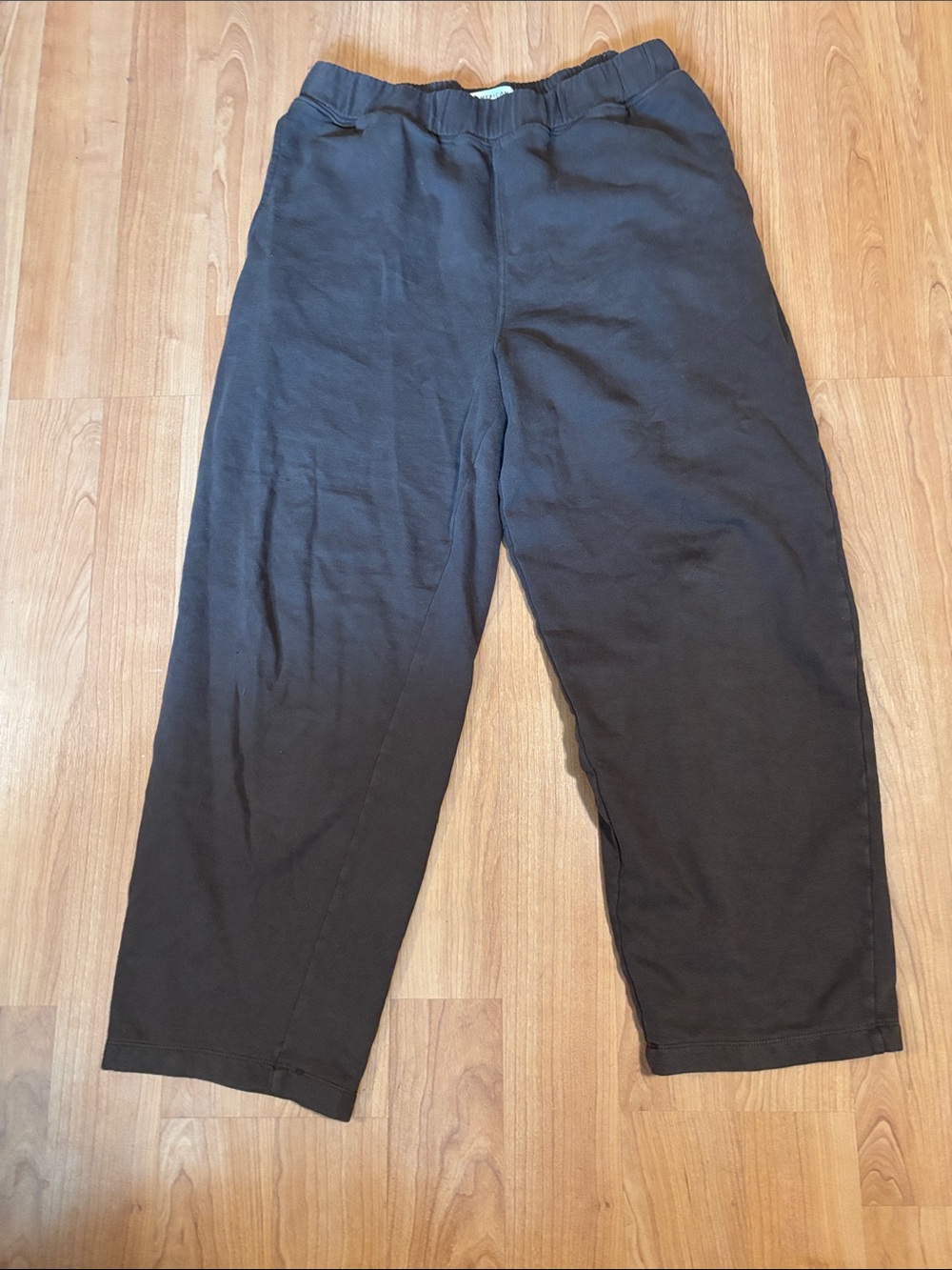 American Eagle Outfitters Women’s Brown Elastic-Waist Joggers